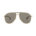 Gucci Aviator-Frame Metal Sunglasses — Gold – Brown GG1220S 30013416 002