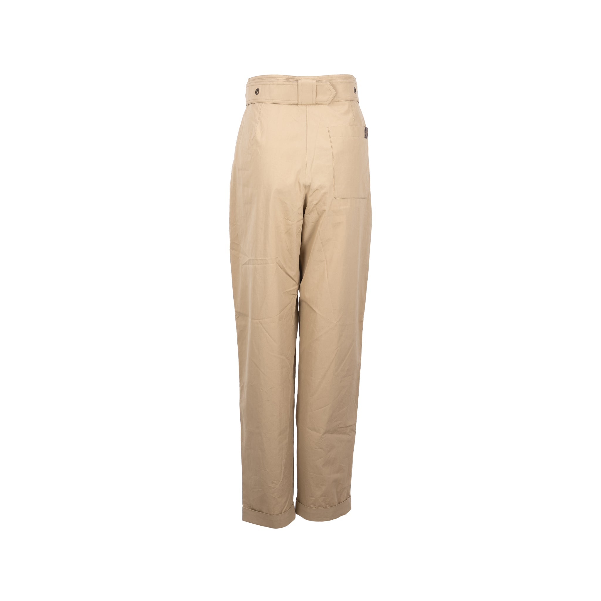 louis-vuitton-size-36-straight-pants-with-monogram-belt-cotton-silk-beige
