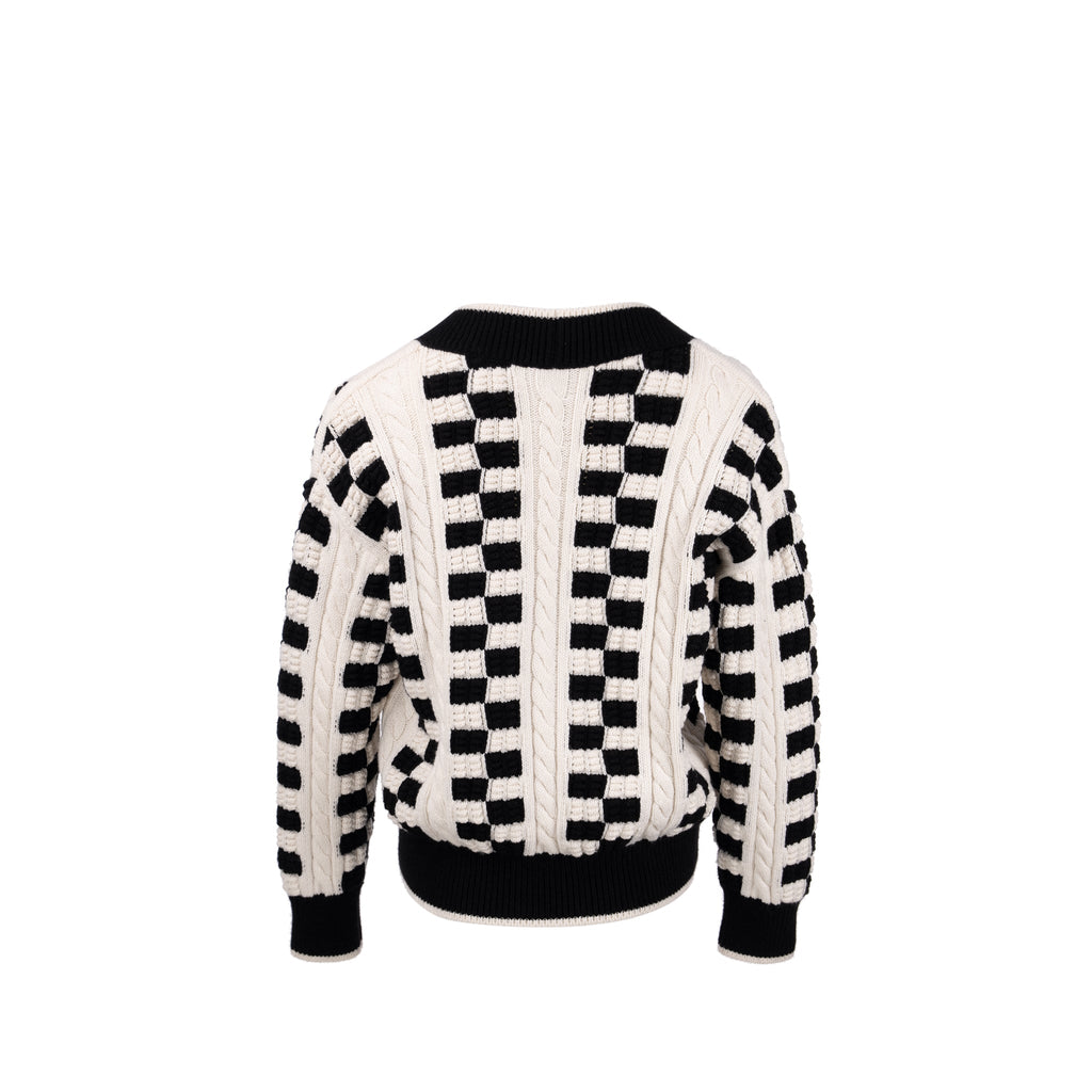 chanel-size-40-sweater-cashmere-black-white