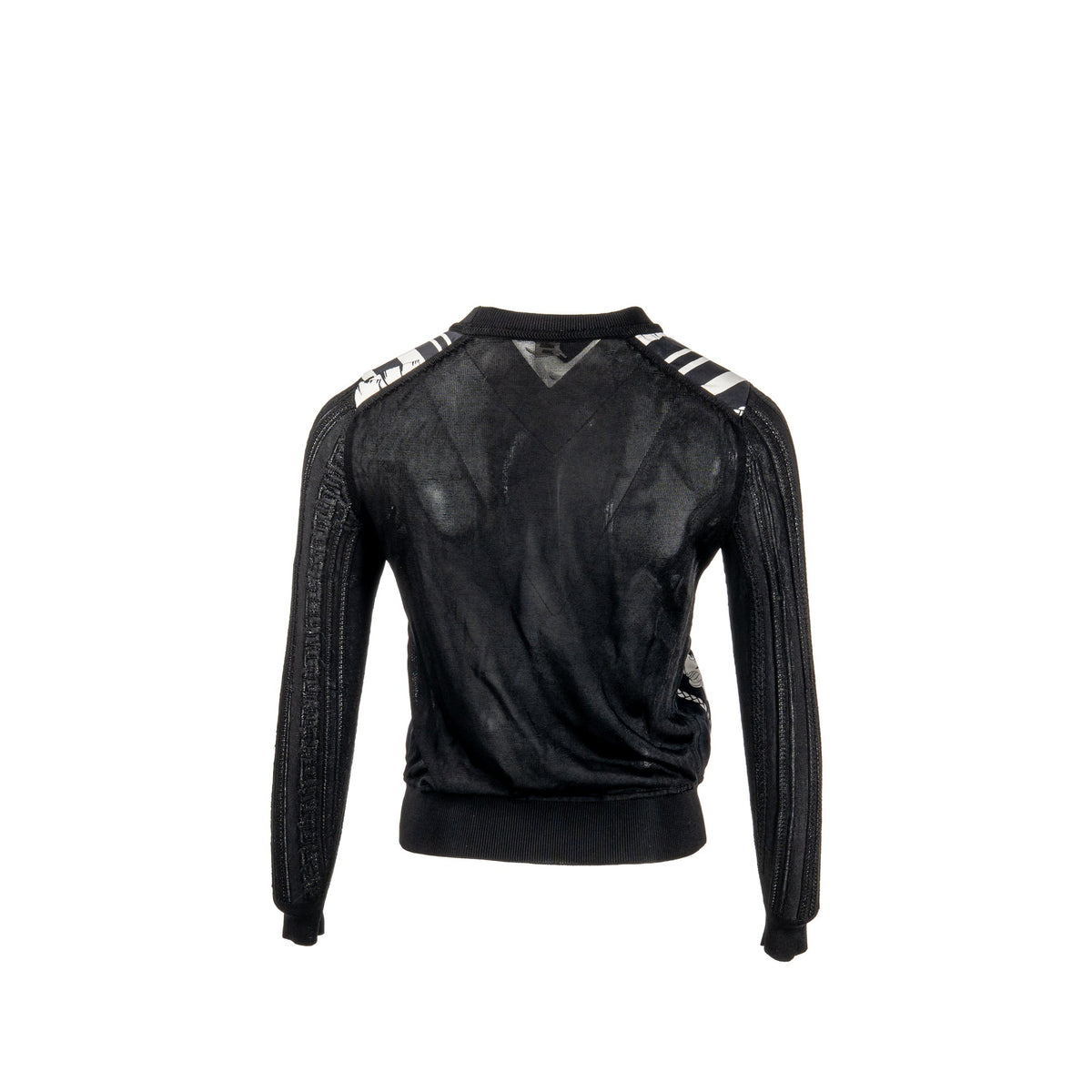 hermes-34-silk-printed-top-black-white