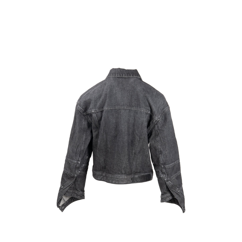 loewe-size-40-twisted-denim-jacket-cotton-black