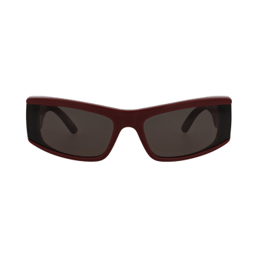 Balenciaga Cat Eye Frame Recycled Acetate Sunglasses — Red