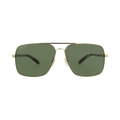 Gucci Aviator Frame Metal Sunglasses — Gold – Havana Green GG1289S 30013910 003