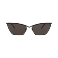 Saint Laurent Cat Eye Frame Metal Sunglasses — Black