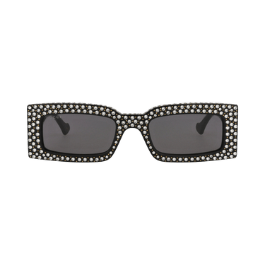 Gucci Square Frame Recycled Acetate Sunglasses — Black – Grey GG1425S 30014487 005