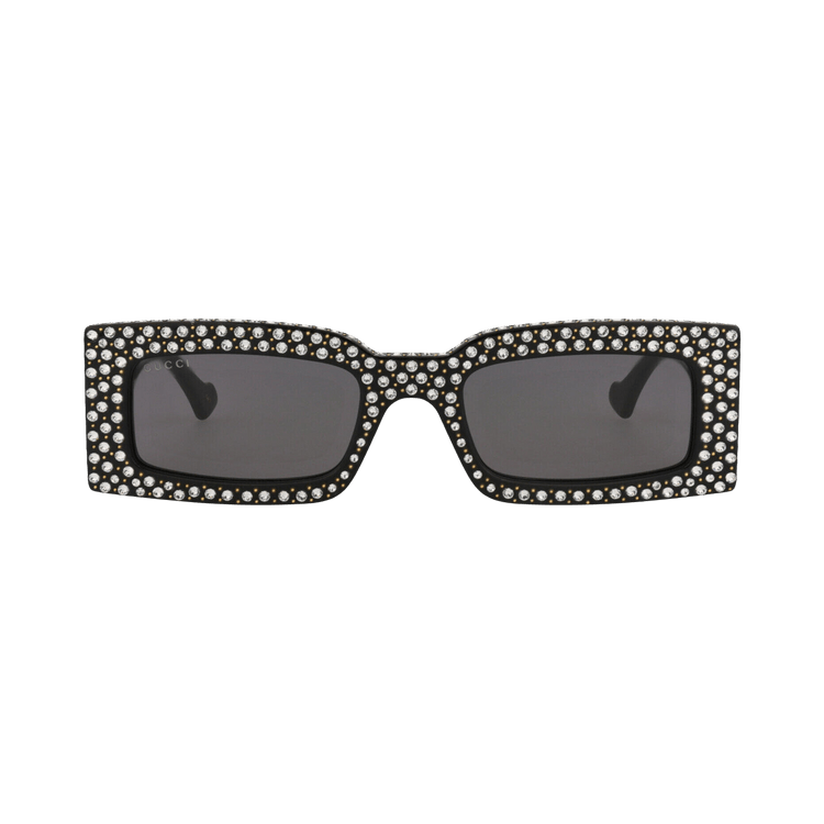 Gucci Square Frame Recycled Acetate Sunglasses — Black – Grey GG1425S 30014487 005