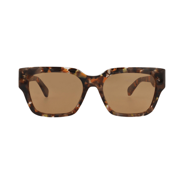 Chloé Square Frame Recycled Acetate Sunglasses — Brown