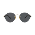 Chloé Cat Eye Frame Metal Sunglasses — Gold – Grey 001