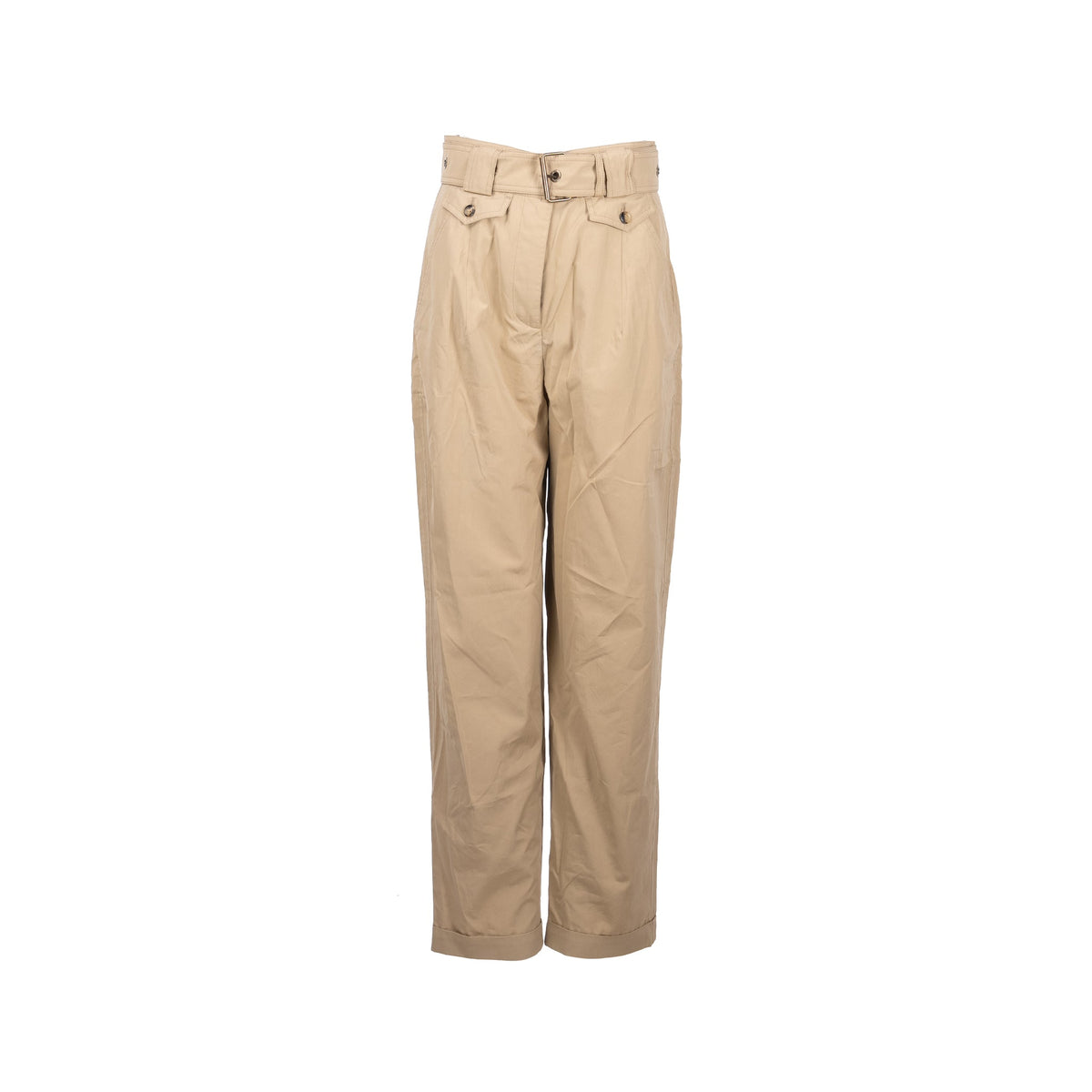 louis-vuitton-size-36-straight-pants-with-monogram-belt-cotton-silk-beige