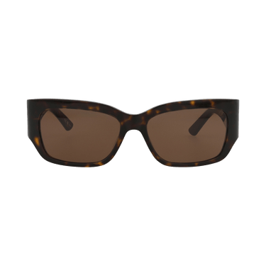Balenciaga Square Frame Recycled Acetate Sunglasses — Brown