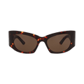 Balenciaga Cat Eye Frame Recycled Acetate Sunglasses — Brown – BB0327S 30014892 002