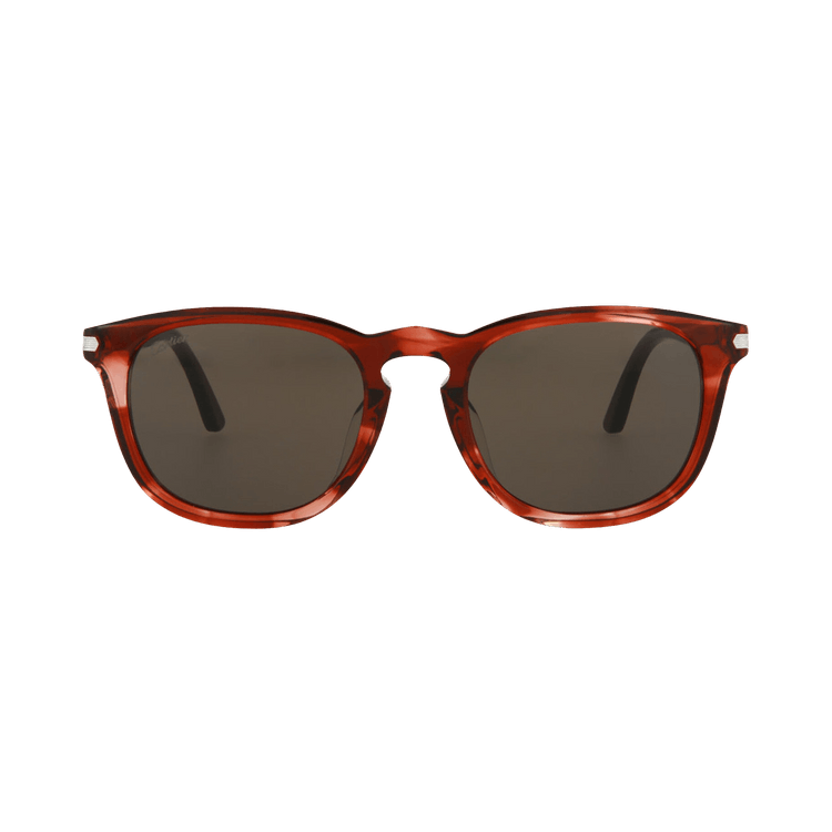 Cartier Square Frame Acetate Sunglasses — Brown – Havana Grey CT0011SA 30002167 003