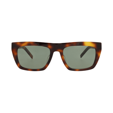 Saint Laurent Square Frame Recycled Acetate Sunglasses — Brown – Green SLM131F 30015350