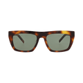Saint Laurent Square Frame Recycled Acetate Sunglasses — Brown – Green SLM131F 30015350