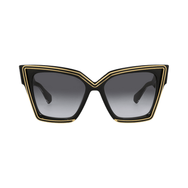 Valentino Cat Eye Frame Acetate Sunglasses — Black – Grey 126A 54