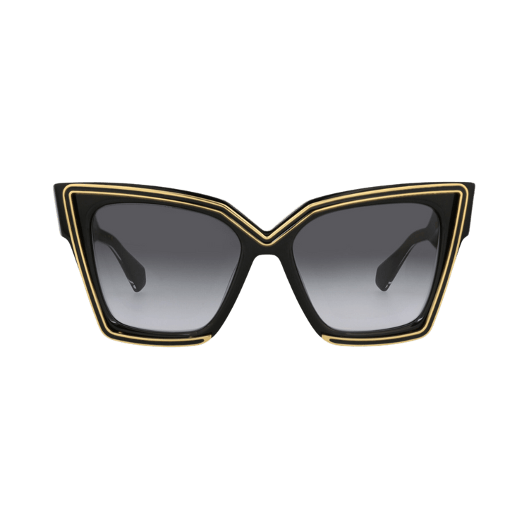 Valentino Cat Eye Frame Acetate Sunglasses — Black – Grey 126A 54