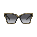 Valentino Cat Eye Frame Acetate Sunglasses — Black – Grey 126A 54