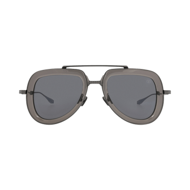 Valentino Aviator Frame Acetate/Metal Sunglasses — Black