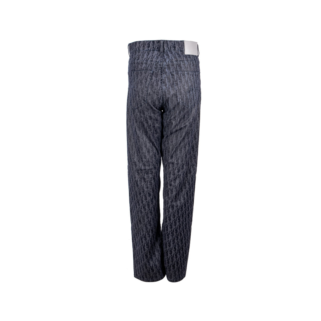 dior-size-33-pants-oblique-jacquard-denim-navy