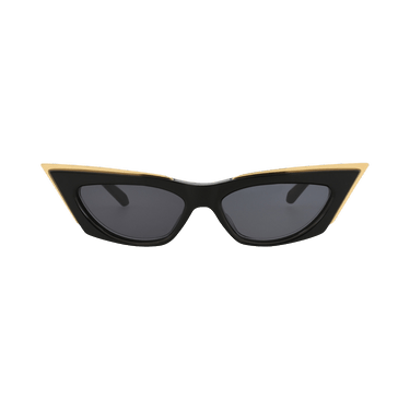 Valentino Cat Eye-Frame Acetate/Titanium Sunglasses — Black – 113A 55