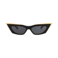 Valentino Cat Eye-Frame Acetate/Titanium Sunglasses — Black – 113A 55