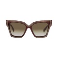 Valentino Cat Eye-Frame Acetate Sunglasses — Brown – 126B 54