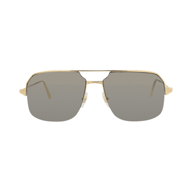 Cartier Aviator-Frame Metal Sunglasses — Gold – Bronze CT0230S 30008366 003