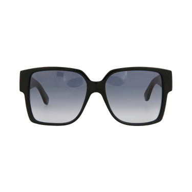 Saint Laurent Rectangle-Frame Acetate Sunglasses — Black