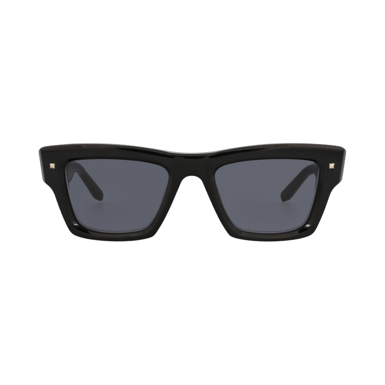 Valentino Square-Frame Acetate Sunglasses — Black – 106A 53