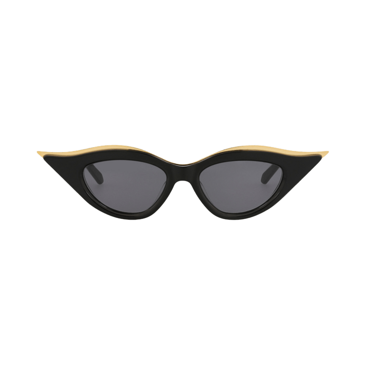 Valentino Cat Eye-Frame Acetate/Titanium Sunglasses — Black