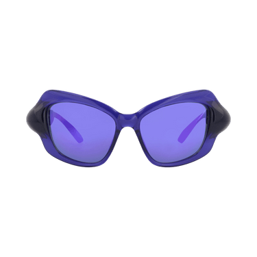 Balenciaga Cat Eye-Frame Bio Injection Sunglasses — Blue