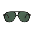Gucci Aviator-Style Acetate Sunglasses — Black
