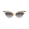 Valentino Cat Eye-Frame Titanium Sunglasses — Gold – Grey 118A