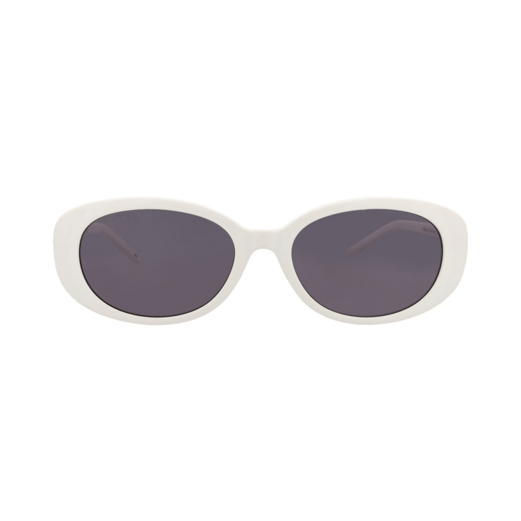 Gucci Round-Frame Injection Sunglasses — White