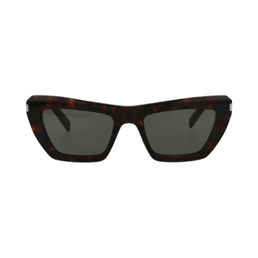 Saint Laurent Square-Frame Acetate Sunglasses — Brown