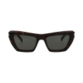Saint Laurent Square-Frame Acetate Sunglasses — Brown