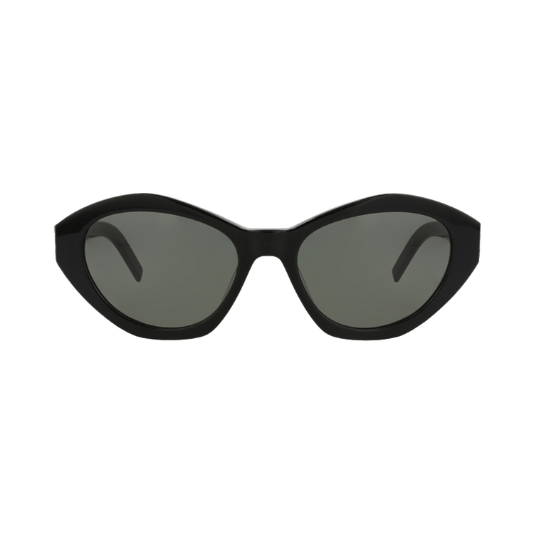 Saint Laurent Cat Eye-Frame Acetate Sunglasses — Black – Grey SLM60 30008537 006