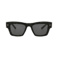 Valentino Square-Frame Acetate Sunglasses — Brown