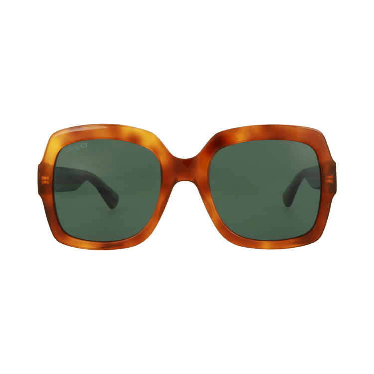 Gucci Square-Frame Acetate Sunglasses — Brown – Havana Green GG0036SN 30013238 003
