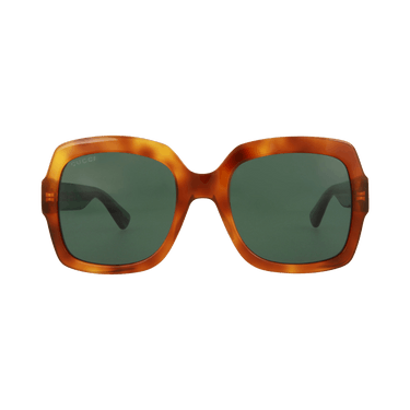 Gucci Square-Frame Acetate Sunglasses — Brown – Havana Green GG0036SN 30013238 003