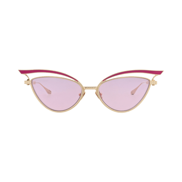 Valentino Cat Eye-Frame Metal Sunglasses — Gold