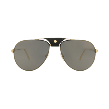 Cartier Aviator-Frame Metal Sunglasses — Gold – Grey CT0166S 30006348 002