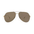 Cartier Aviator-Style Metal Sunglasses — Gold
