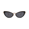 Valentino Cat Eye-Frame Acetate/Metal Sunglasses — Black