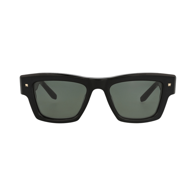 Valentino Square-Frame Injection Sunglasses — Black