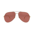 Cartier Aviator-Frame Metal Sunglasses — Gold – Red CT0110S 30003109 010