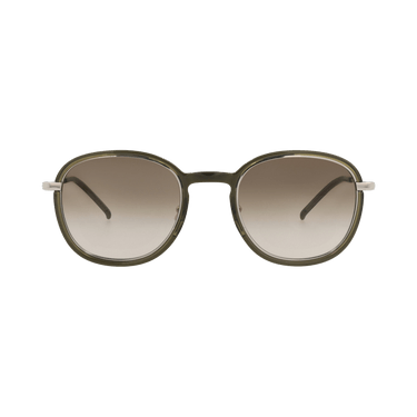 Saint Laurent Round-Frame Injection Sunglasses — Green