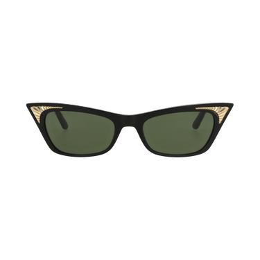 Valentino Cat Eye-Frame Acetate Sunglasses — Black