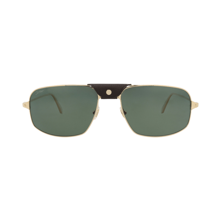 Cartier Aviator-Frame Metal Sunglasses — Gold – Green CT0193S 30007884 002