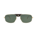 Cartier Aviator-Frame Metal Sunglasses — Gold – Green CT0193S 30007884 002